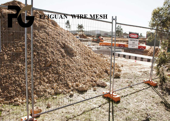 Fio de aço galvanizado de cerco provisório da construção removível